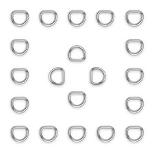 3/4 inch Metal D Ring, Heavy Duty StainlessSteel Dee Rings, Welded Solid for ...