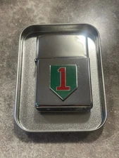 Military  Earth Star lighter 1st Infantry Division Chrome