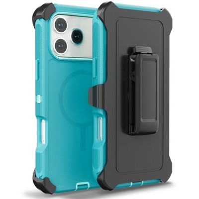 Fr iPhone 17 Pro Max 16 15 14 13 12 Shockproof Case Magsafe Cover W/ Belt Clip