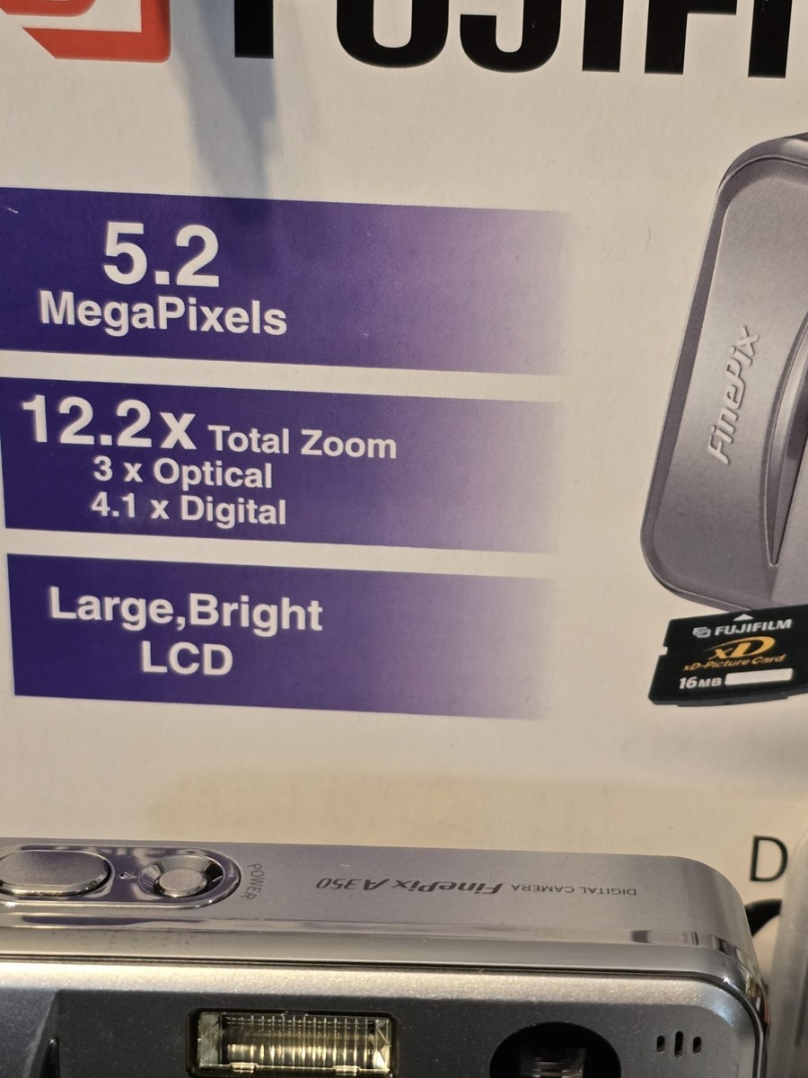Fujifilm FinePix A Series A350 5.2MP Digital Camera - Silver