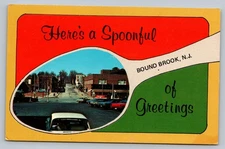 Here's A Spoonful Of Greetings Bound Brook New Jersey NJ Vintage Postcard