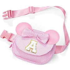 QLOVEA Birthday Gifts for Girls Kids Belt Bag Fanny Pack, Pink A