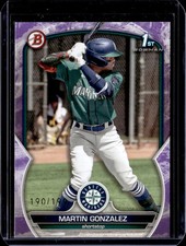 2023 Bowman Martin Gonzalez #BP-28 Purple 1st Bowman 190/199