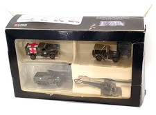 Corgi 4 Pce Set CS90023 - Pork Chop Hill Helicopter Jeep Ambulance M3 Half Track