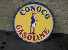 Conoco Gasoline Gas Station 12" Metal Sign