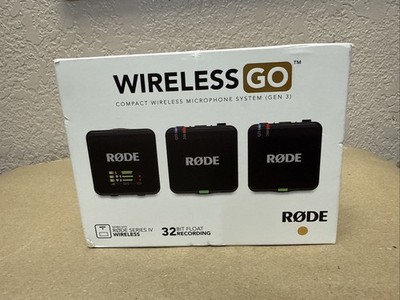 Rode Wireless GO Gen 3 Wireless Microphone System Brand New Sealed