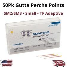 TF Adaptive 50Pcs Gutta Percha Points SM2 SM3 Small Dental Endo Machine Rolled