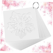 60 Pcs 6x6 Inch Flower Stencils for Painting on Wood Reusable Floral Bird Wall