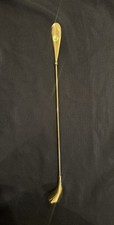 Vintage Solid Brass W/ Original Sticker Golf Club Shoe Horn