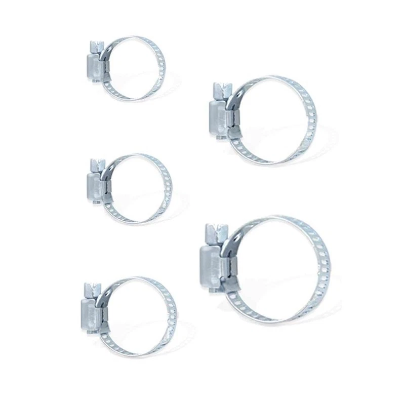 10 Pezzi Fascette Stringitubo Regolabili 18-32mm Acciaio Inossidabile 5 Misure - Immagine 3 di 3