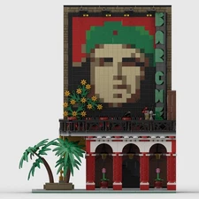 Compatible Modular Building Rooftop Bar with Mural Building Toys 1688