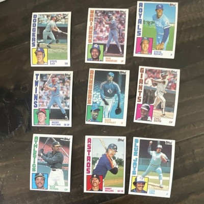 Topps 1984 Topps MLB Baseball Trading Cards Lot  .Cards Vintage Original