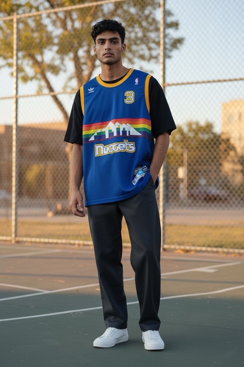 Allen Iverson Denver Nuggets Jersey XL +2 Adidas Hardwood Classics