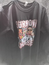 Cincinnati Bengals Burrow Chase T Shirt Black Size L