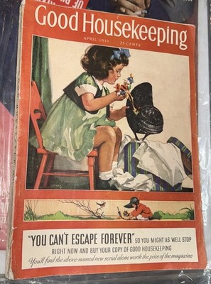 Vintage April 1938 GOOD HOUSEKEEPING 25 Cents MAGAZINE ILLUSTRATIONS STORIES ADS