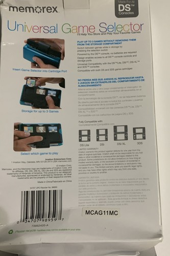 Memorex - Universal Game Selector for Ninitendo DS Consoles New - Picture 6 of 6