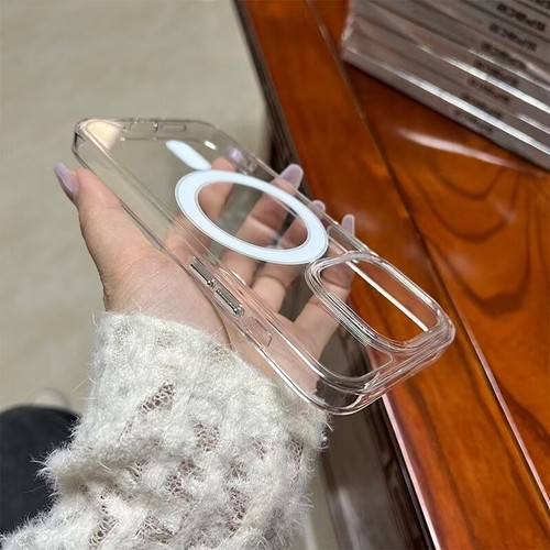 For iphone12/13/14/15/16Magnetic phone case wireless charging transparent full - Picture 11 of 13