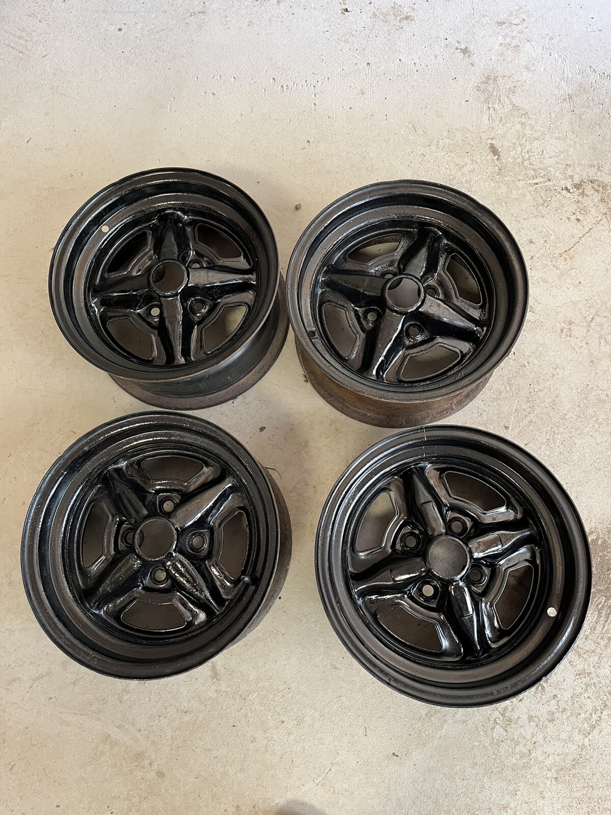 1975 1976 VEGA MONZA ATRE CHEVETTE 4X4" 4X100 13" WHEELS RIMS SET LUG BOLT OEM O