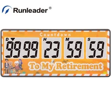 9999 Days Retirement Timer Clock Count-up/down Alarm for All of the Big Events