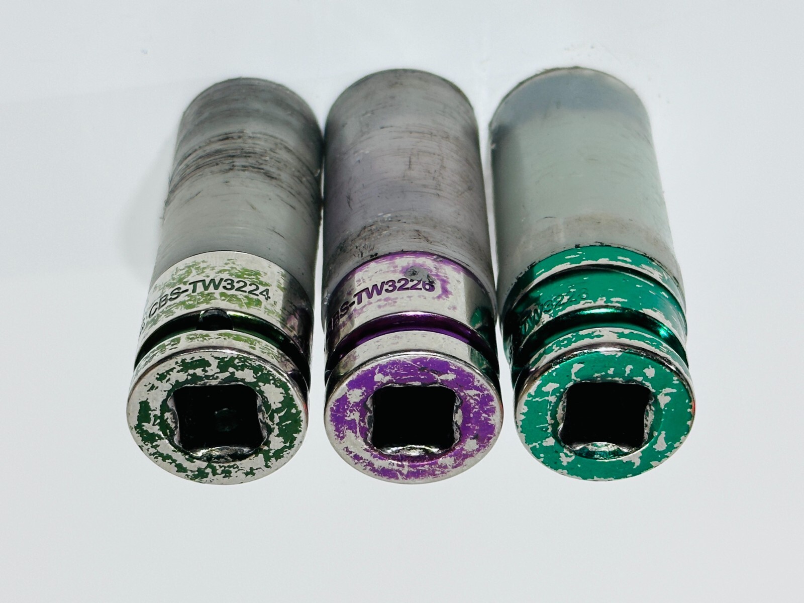 Cornwell Tools 3pc SAE Wheel Wall Protector Lug Nut Socket Set 3/4