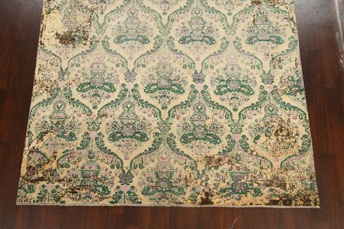 Modern Abstract Versace Design Oriental Area Rug Handmade Wool/ Silk Carpet 8x10 - Picture 5 of 12