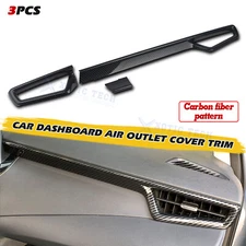 Carbon Fiber Style Side Dashboard Air Vent Outlet Frame For Toyota Corolla Cross
