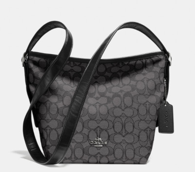 coach crossbody dufflette black