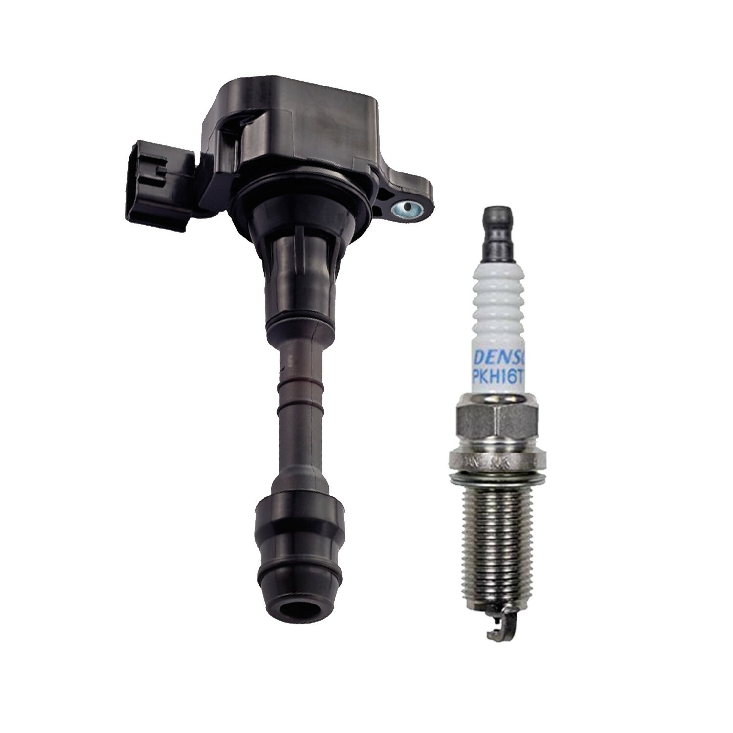 Set of 1 AD Ignition Coil  1 Denso 4505 Platinum TT Spark Plug For Nissan