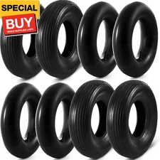 4 Sets 13'' 4.00-6 Replacement Tire and Inner Tube Set Heavy Duty 4.00-6 Tire an