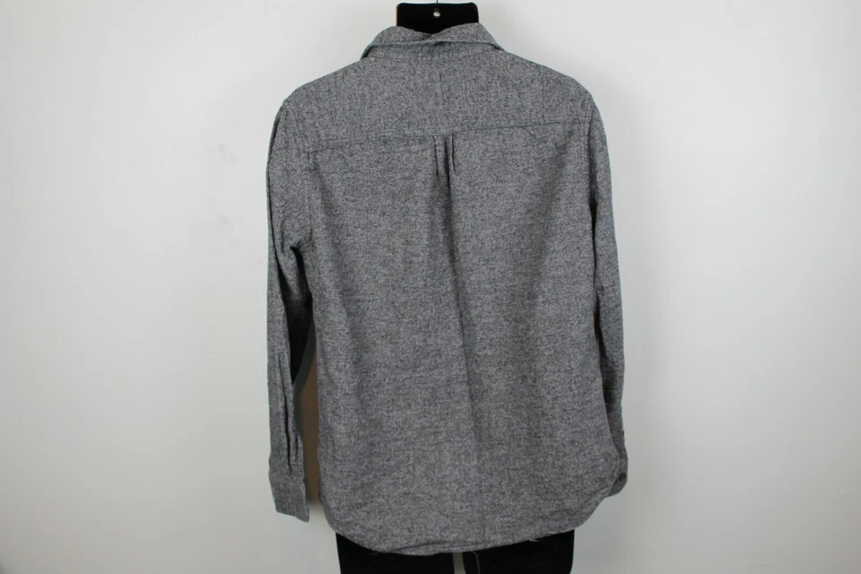 Mossimo Supply Co Men’s Button Up Shirt Long Sleeve Cotton Grey Size M - Image 2 of 4