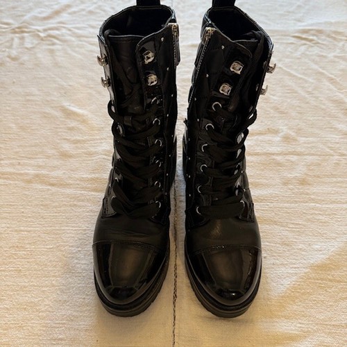 Michael Kors Women's Black Leather Tilda Quilted Bootie Size 5M see pictures - Picture 3 of 7