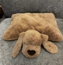 Chocolate Lab Puppy Dog Pillow Pets Plush Sewn Eyes 19 Inch No Tags