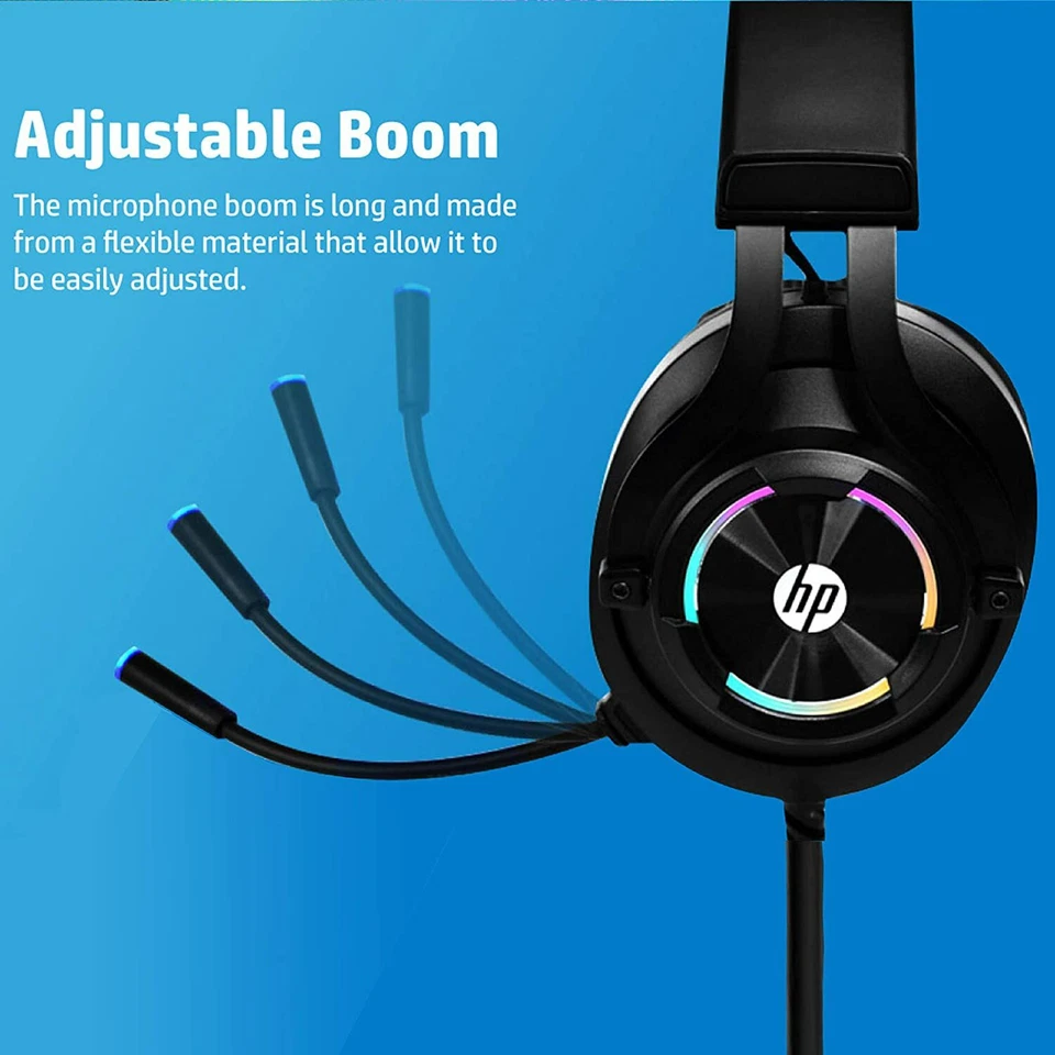 HP Wired Gaming Headset with Microphone for Xbox. PS4. PC. Laptop - Image 4 of 4