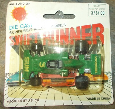 Sum Goodwheel Swift Runner Indy Car  J.B. Co Dollar General Stores