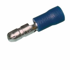 Male Bullet Connectors Vinyl Insulated .156 16-14 AWG Blue - 75PK