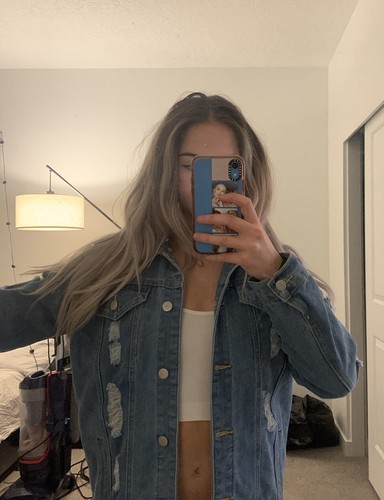 Pretty Little Thing Jean Jacket Size M 