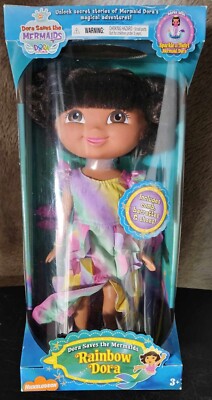 DORA THE EXPLORER DORA SAVES THE MERMAIDS RAINBOW DORA - NEW -  2007 (SAM)