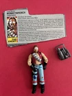 GI Joe Monkey Wrench 1986 Action Figure Vintage Hasbro With File Card & Backpack