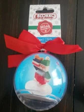 2018 Blokko Santa Ornament Building Blocks 23 Pieces + Instructions Ages 6+ NWT