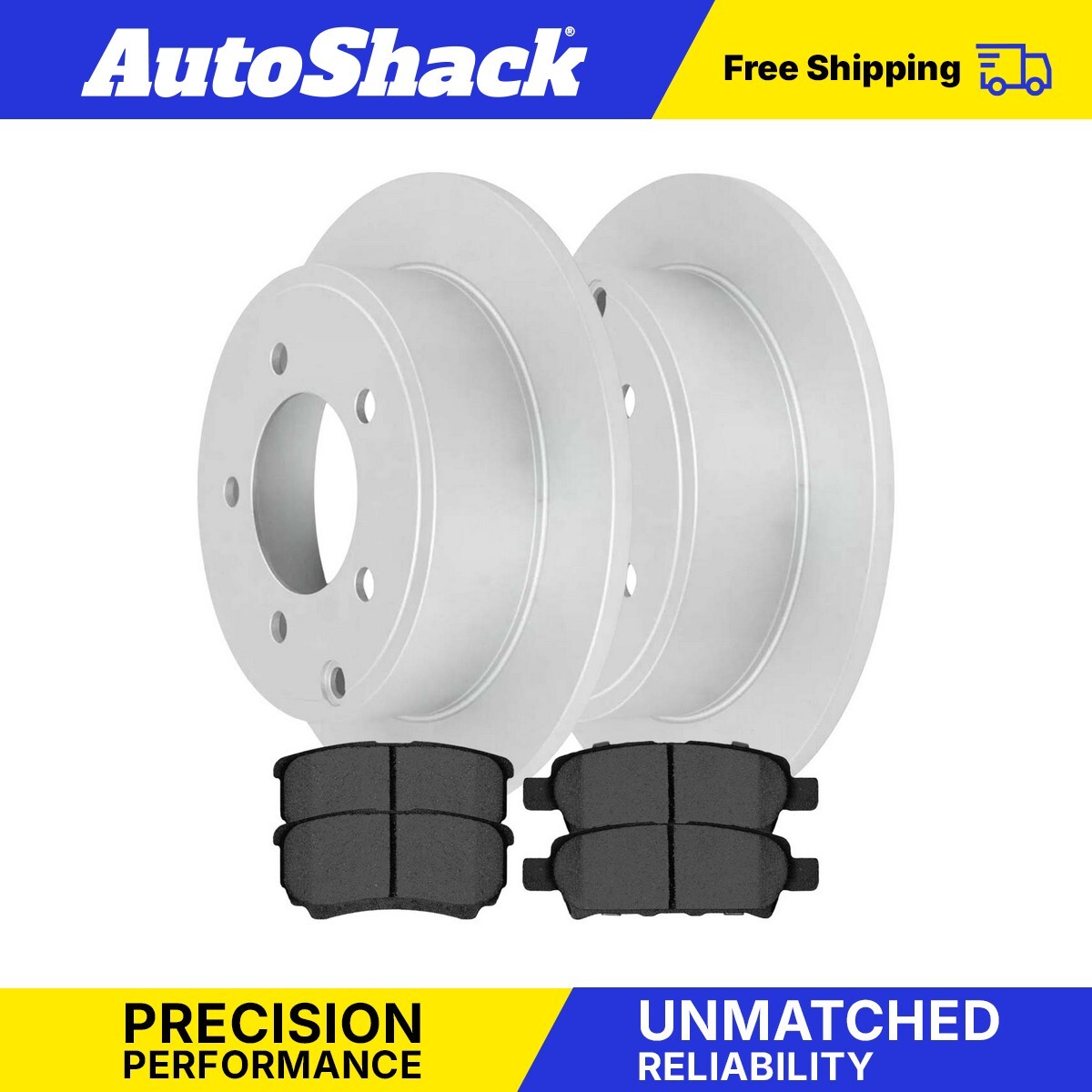 Coated Rear Brake Rotors & Ceramic Pads for Jeep Patriot Compass Dodge Avenger