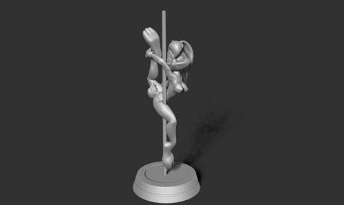 Lola Bunny - Pole Dance - Kit de garaje figura estatua coleccionable hecha a mano - Imagen 8 de 8