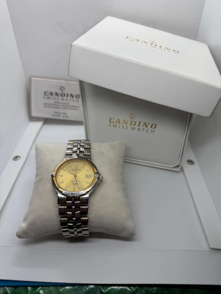 Швейцарские автоматические винтажные наручные часы Candino Naval Hero сапфир 100 м 25 Дж - Изображение 4 из 4