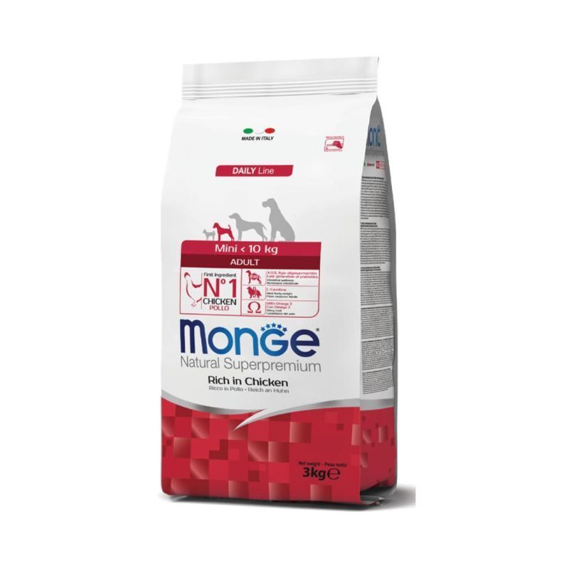Cibo Secco Monge Mini Adult Pollo 7,5kg | Nutrizione Superpremium - 1