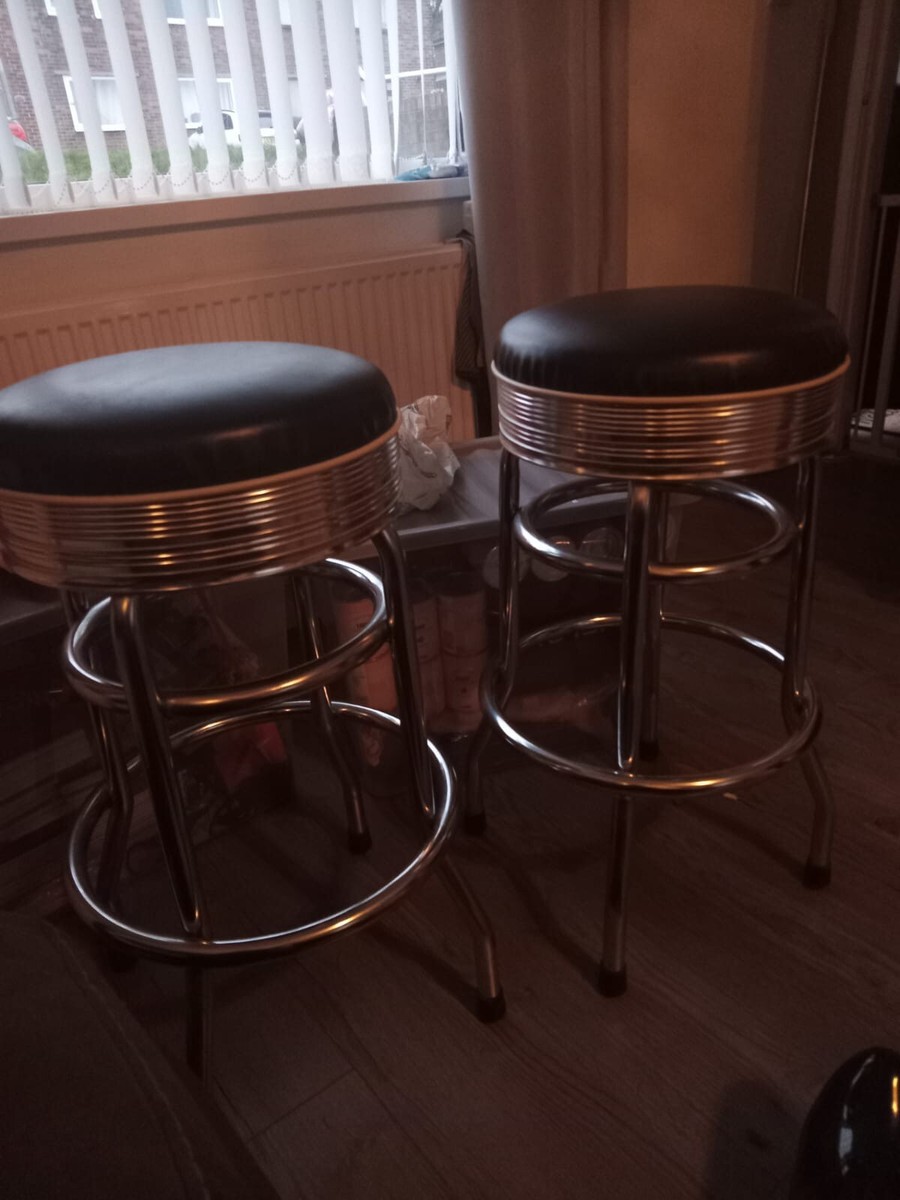 1950's retro American Diner Stools, UK