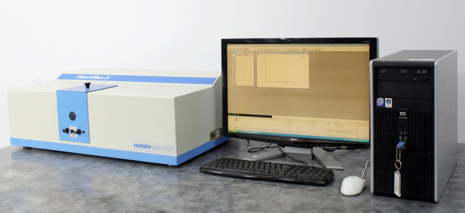 HORIBA Jobin Yvon FluoroMax3 Spectrofluorometer with PC & FluorEssence