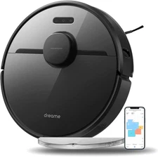 Dreametech D9 Pro Robot Vacuum Cleaner Smart Mapping 4000Pa Suction Black New