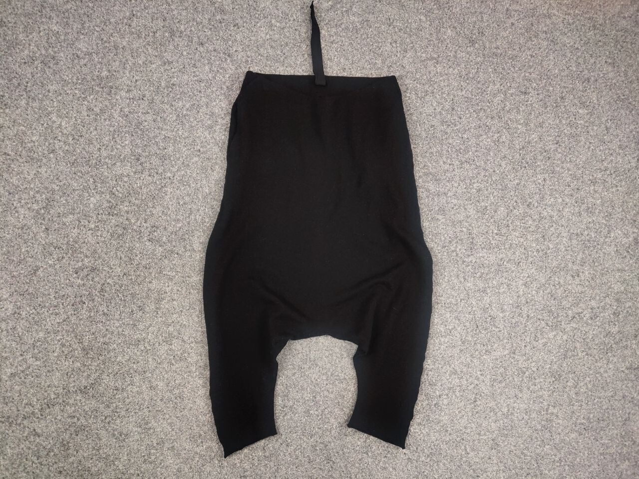 Forme D'expression 33204322896 Design Black Lana Wool Harem sarouel Pants