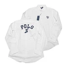 Polo Ralph Lauren Men's White Polo Tennis Graphic Classic Fit Button Front Shirt