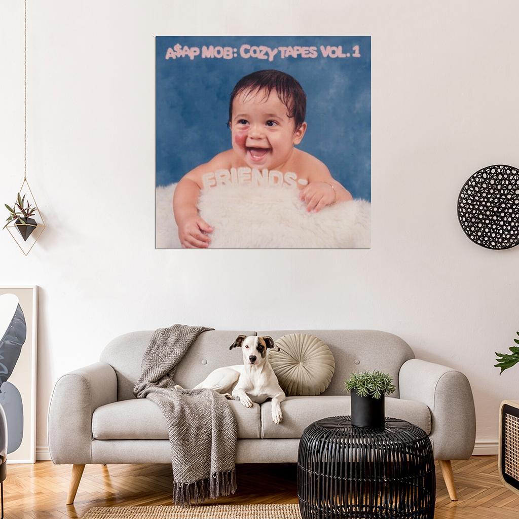 558948 A$AP Mob “Cozy Tapes Vol. 1: Friends” Album Cover 36x24