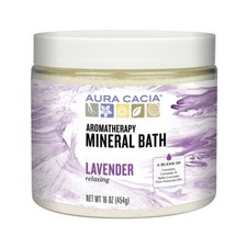 Aura Cacia Aromatherapy Mineral Bath Relaxing Lavender 16 oz